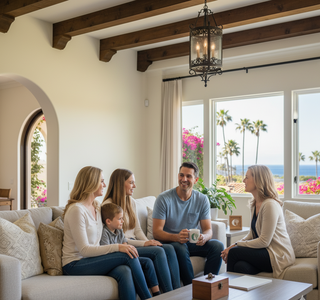 Family and Marriage counseling session. therapy in San Diego